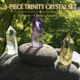 3-teiliges Trinity-Kristall-Set