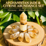 Αφγανιστάν Jade Balance & Citrine Abundance Set