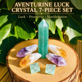 Σετ 7 τεμαχίων Aventurine Luck Crystal