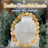 Mala Brasilianisches Citrin-Armband mit Samtbeutel