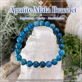 Mala Apatite armband með flauelspoka