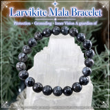 Mala Larvikit-Armband mit Samtbeutel