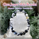 Mala Orca Jaspis armband med sammetspåse