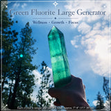 Grön fluorit stor generator