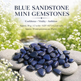 Blue Sandstone Mini Gemstones (50 γραμμάρια / 1,7 oz. Παρτίδα)