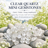 Clear Quartz Mini Gemstones (50 γραμμάρια / 1,7 oz. Παρτίδα)