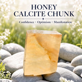 Morceau de calcite au miel