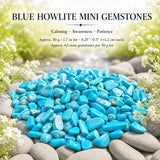 Blauer Howlith Mini-Edelstein (50 Gramm / 1,7 Unzen Lot)