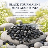 Svartir Tourmaline Mini gimsteinar (50 grömm / 1,7 oz. Lot)