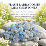 Flash Labradorite Mini gimsteinar (50 grömm / 1,7 oz. Lot)