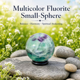 Multicolor Fluorite Mini-Sphere