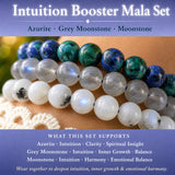 Intuition Booster 3-teiliges Kristall-Mala-Armband-Set