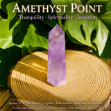 Ensemble de 8 pointes d'améthyste + éclats d'améthyste