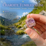 Charoite tumlet sten