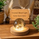 Kristalsstemningsljós (Smoky Quartz Sphere-Medium)
