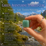 Cube roulé en aventurine verte