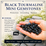Svartir Tourmaline Mini gimsteinar (50 grömm / 1,7 oz. Lot)