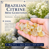 Brasilískir sítrín lítill gimsteinar (50 grömm / 1,7 oz. lota)