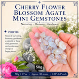 Cherry Flower Blossom Agate Mini Ädelstenar (50 gram / 1,7 oz. Lot)