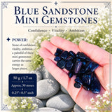 Blue Sandstone Mini Gemstones (50 γραμμάρια / 1,7 oz. Παρτίδα)