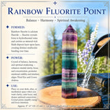 Rainbow Fluorite Point 👉 70% afsláttur