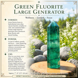 Grön fluorit stor generator