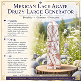 Mexicansk Lace Agate Druzy Large Generator