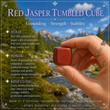 Cubo burattato di diaspro rosso