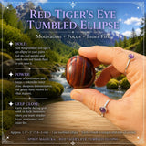 Red Tigers Eye Tumbled Ellips