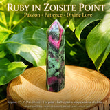 Ruby í Zoisite Divine Love 8-stykki sett