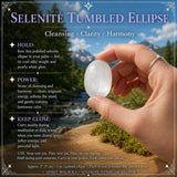 Selenite Ellipse steinar