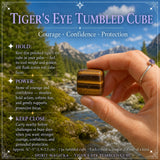 Tiger's Eye Tumbled Cube