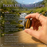 Tigerauge getrommelte Ellipse