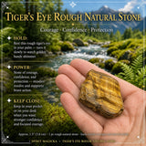 Tiger's Eye grófur náttúrusteinn
