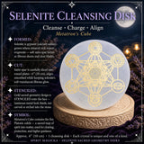 Δίσκος καθαρισμού κύβου Selenite Metatron