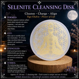 Selenite Chakra Flower of Life Cleansing Disk