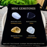 Σετ τσέπης Mini Gemstone 26 τεμαχίων + Βελούδινο πουγκί