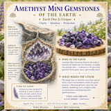 Mini pierres précieuses d'améthyste (lot de 50 grammes / 1,7 oz)