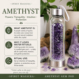 Amethyst Gem Pod vatnsflaska 💧