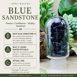 Blue Sandstone Gem Pod Vatnsflaska 💧