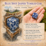 Blue Spot Jaspis Tumbled Cube