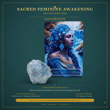 🌙 Sacred Feminine Awakening Oracle Deck & 13 Crystal altaris Set