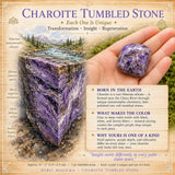 Charoite tumlet sten