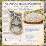 Clear Quartz Mini Gemstones (50 γραμμάρια / 1,7 oz. Παρτίδα)