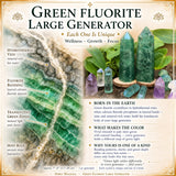 Grön fluorit stor generator