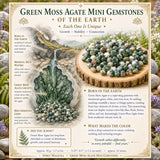 Yeşil Yosun Akik Mini Taşlar (50 Gram / 1.7oz. Parti)