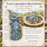 Flash Labradorite Mini gimsteinar (50 grömm / 1,7 oz. Lot)