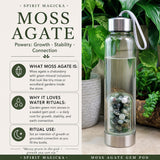 Μπουκάλι νερού Moss Agate Gem Pod 💧