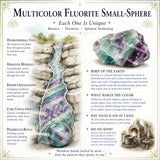 Multicolor Fluorite Mini-Sphere