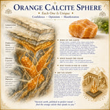 Orange kalcitsfär